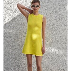 ZAra Bright Yellow Knit Sweater